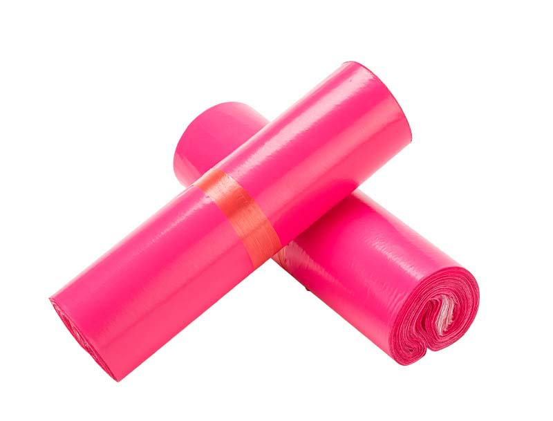 吴旗玫红色快递袋-02